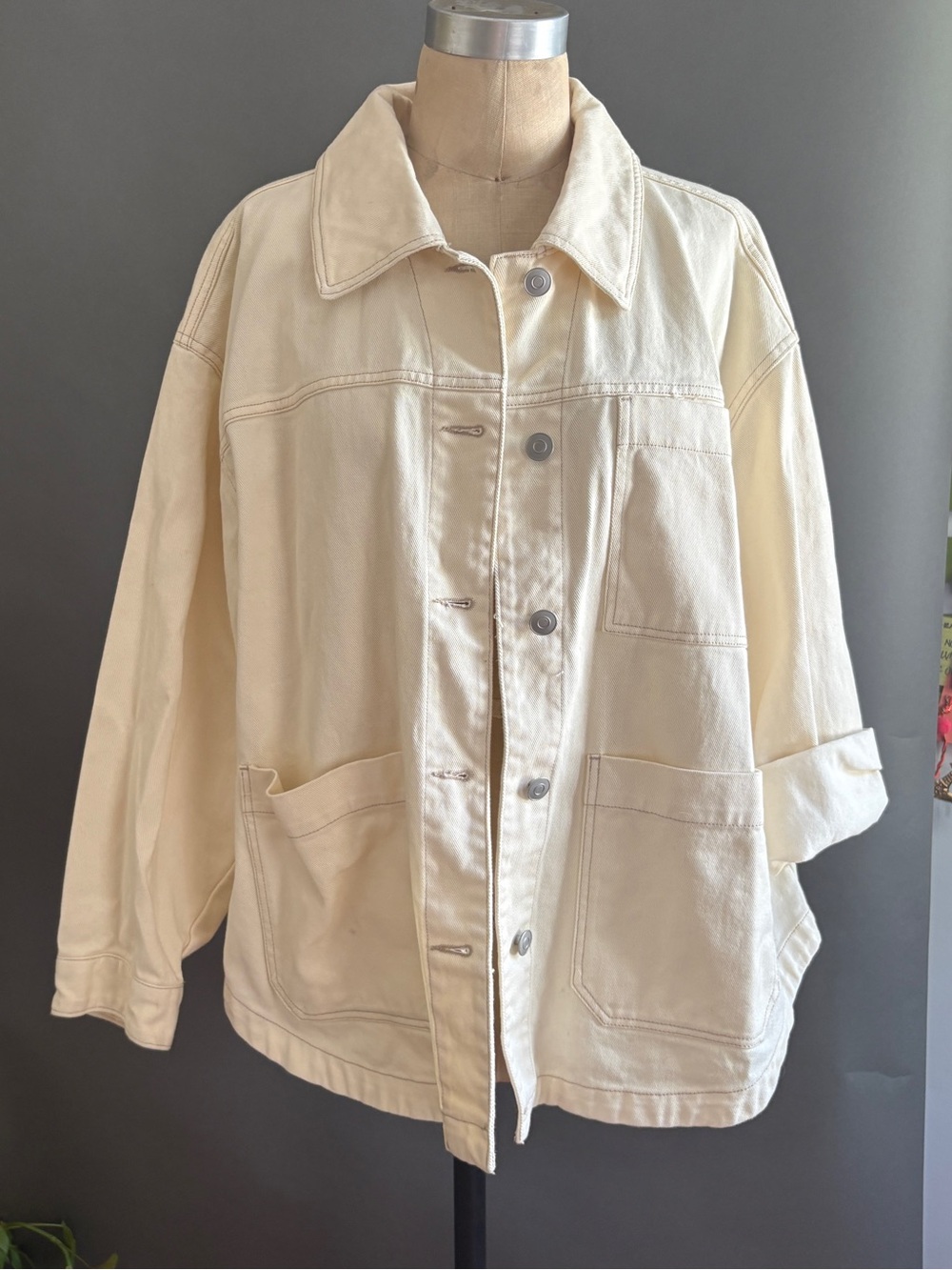 Future collectiveCream Oversized Utility Jacket - Women